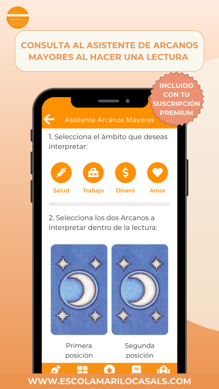 3 Consulta al asistente de arcanos mauores al hacer una lectura