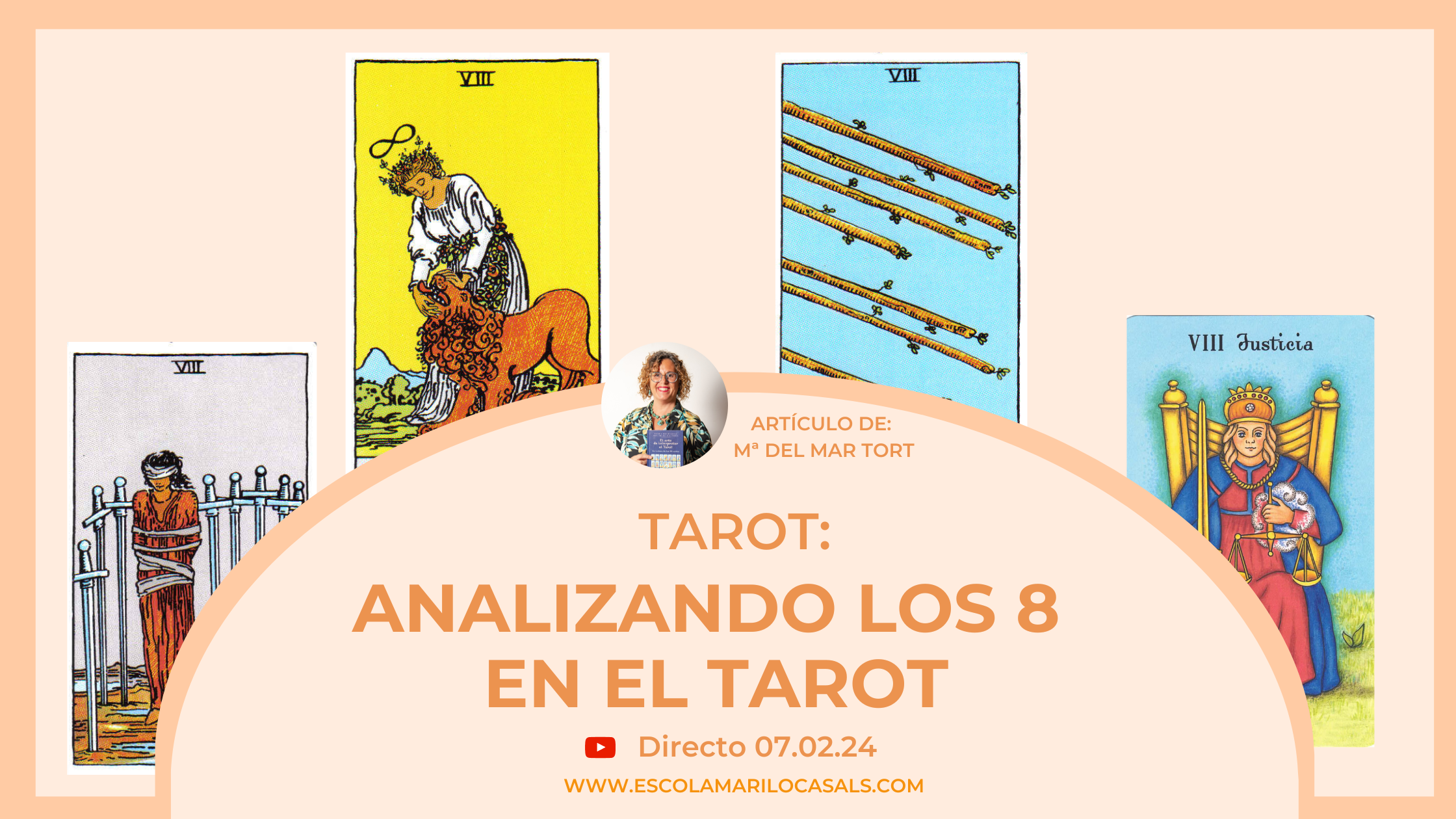 Analizando los 8 en el Tarot