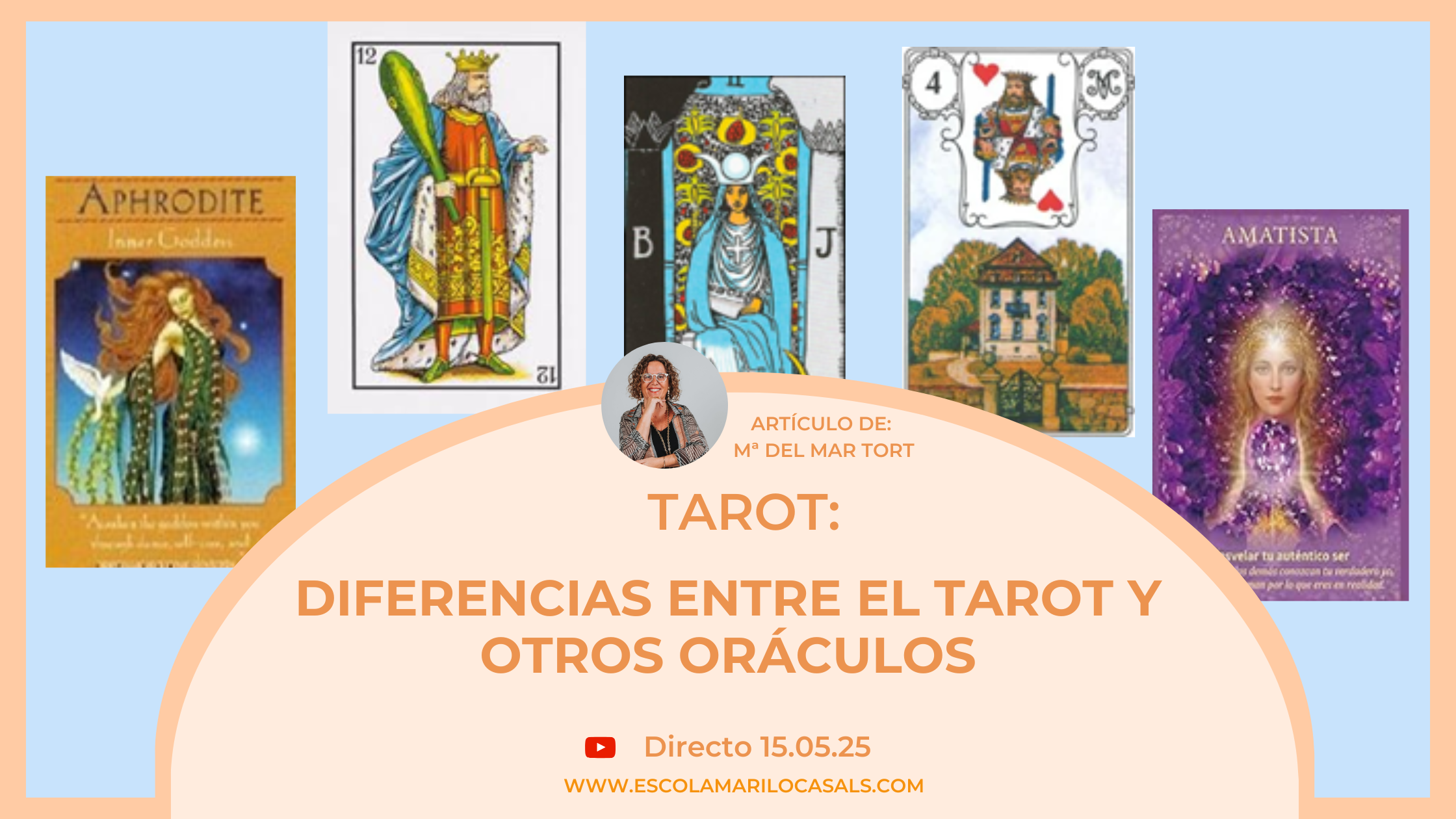 María del Mar Tort nos explica las diferencias entre tarot y otros oráculos.